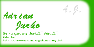 adrian jurko business card